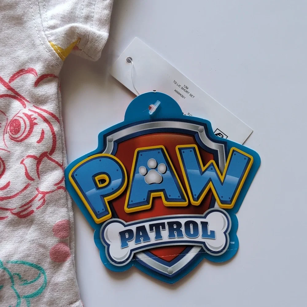 Paw Patrol 12 months Pup Power Tshirt and Short Set, Everest and Skye - Picture 5 of 11